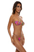 Luli Fama Shore Thing Reversible Multiway Scrunched Cup Bandeau
